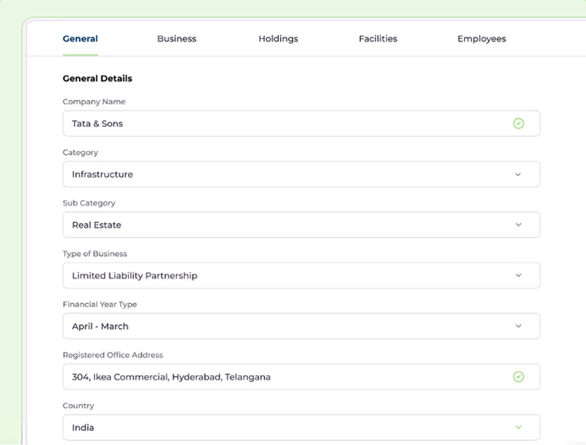 Bharat Carbon framework mapping and disclosure management